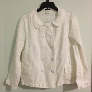 J. Crew white jacket sz 12